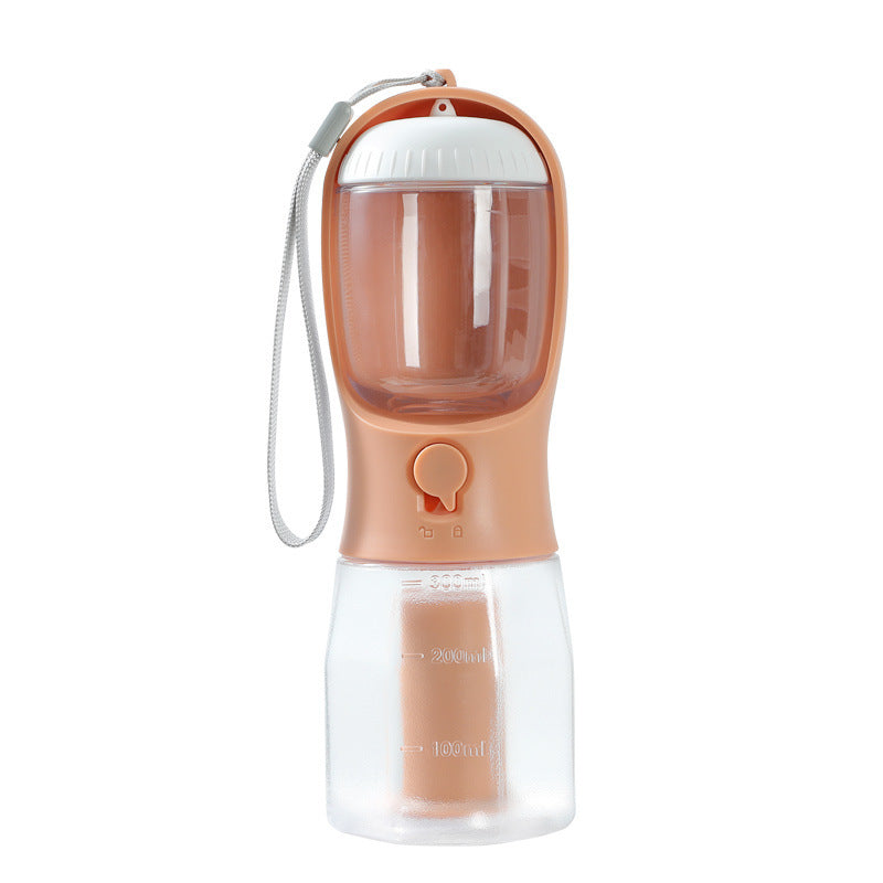 Dog Travel Cup, 3-in-1 Portable Food, Drink, Poop Bags