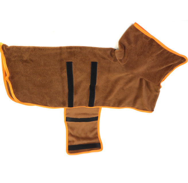 Dog Bathrobe, Pet Drying Coat, Microfibre Absorbent