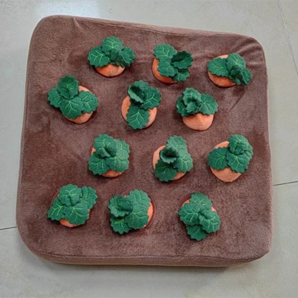 Dog/Puppy Snuffle Mat, Toy Carrot, Plush, Durable