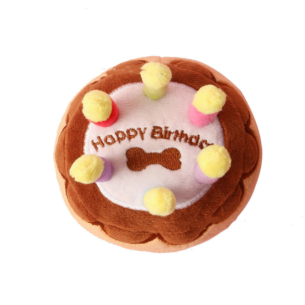 Pet Plush Toy, Dog Birthday Candle Cake, Fetch