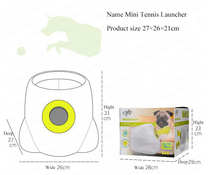 Dog/Pet Automatic, Interactive Ball Launcher