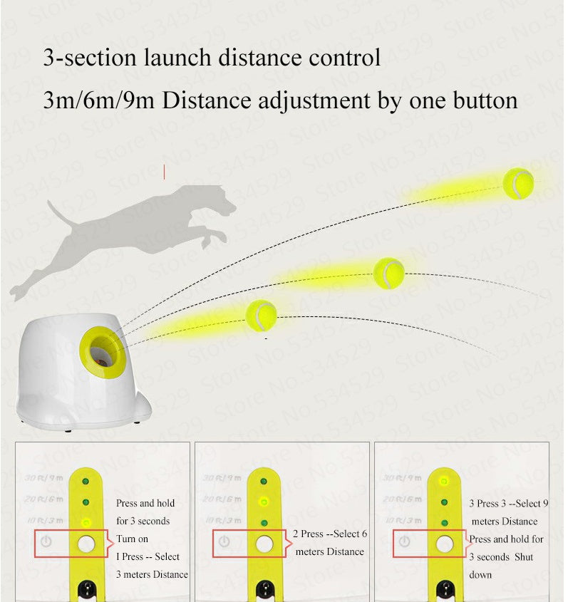 Dog/Pet Automatic, Interactive Ball Launcher
