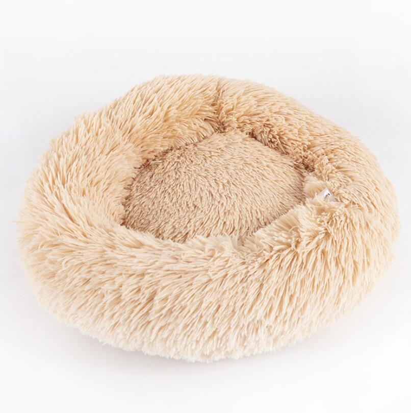 Pet Bed For Cats & Small Dogs, Round Plush Pet Nest