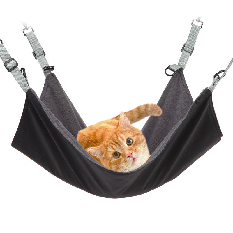Small Cat And Dog Hanging Hammock, Four Seasons, Plush, Waterproof
