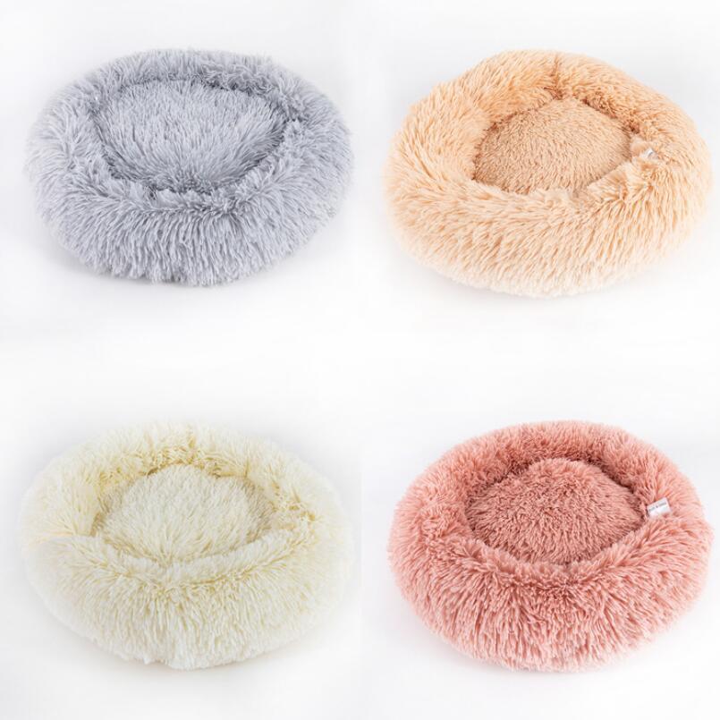 Pet Bed For Cats & Small Dogs, Round Plush Pet Nest