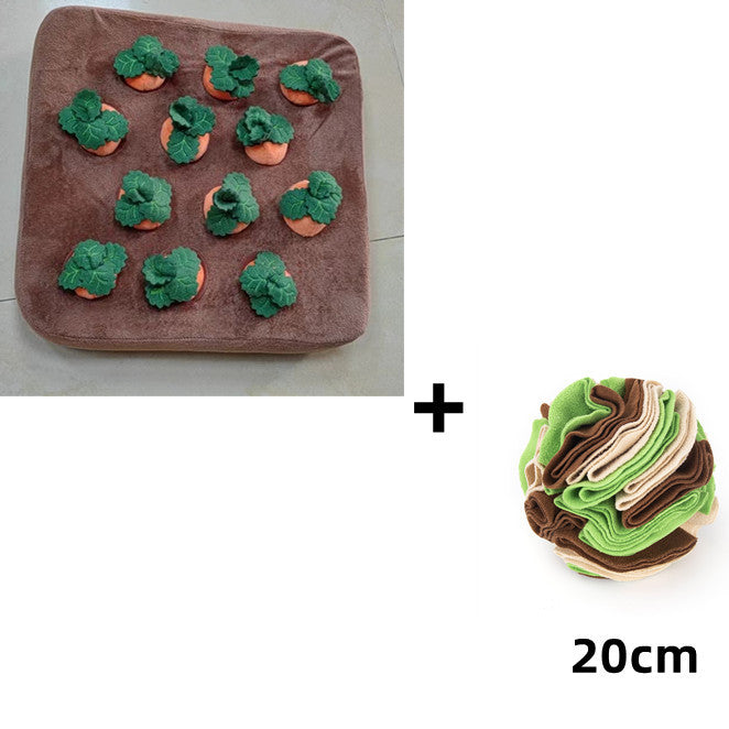 Dog/Puppy Snuffle Mat, Toy Carrot, Plush, Durable