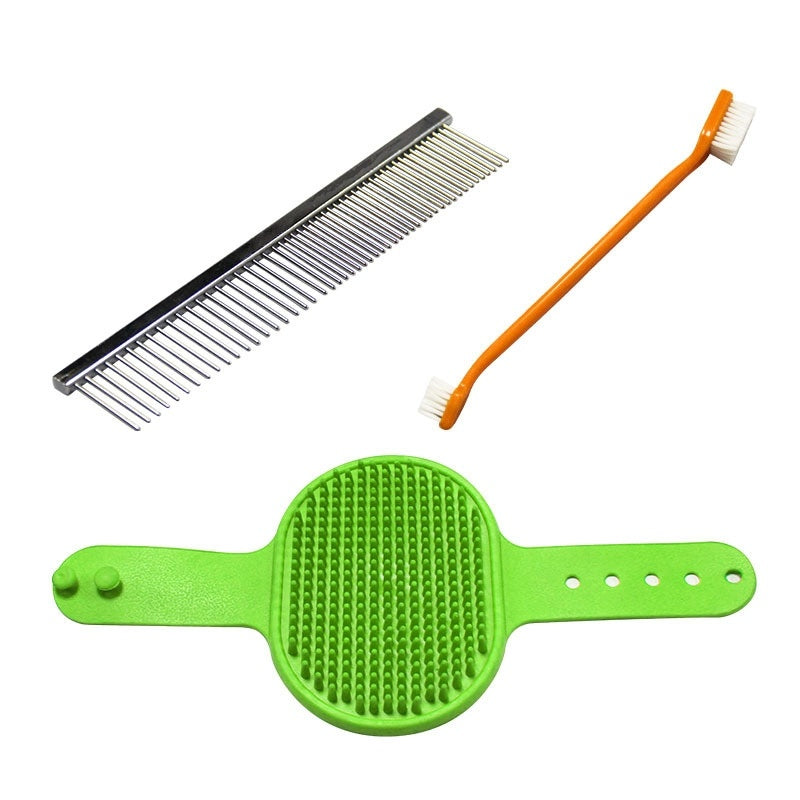 Pet Grooming Tools Set - 7 pieces & container