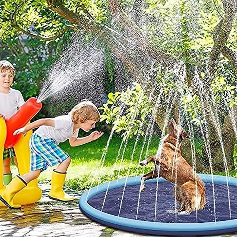 Dog Sprinkler, Outdoor Toys, Dog Swimming Mat, Anti-Slip
