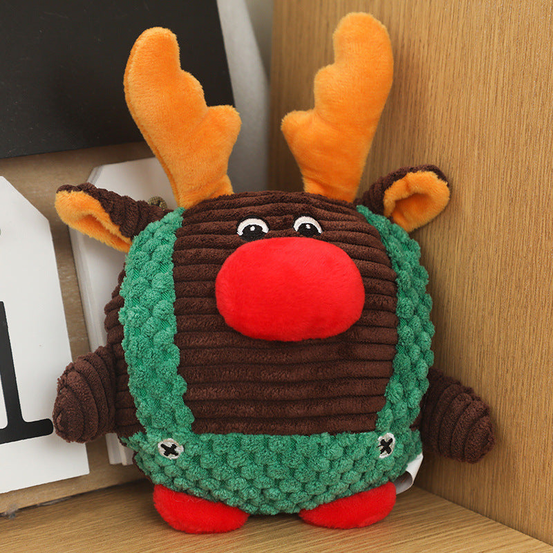 Cute Dog Plush Christmas toys containing PP cotton