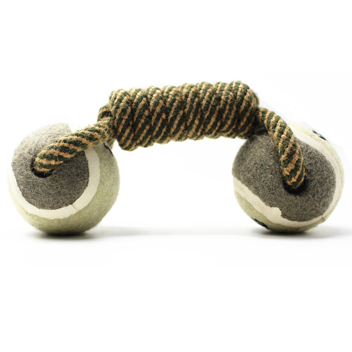Pet Dumbbell Rope Tennis Ball, Chew Toys, Dog Teeth Cleaning