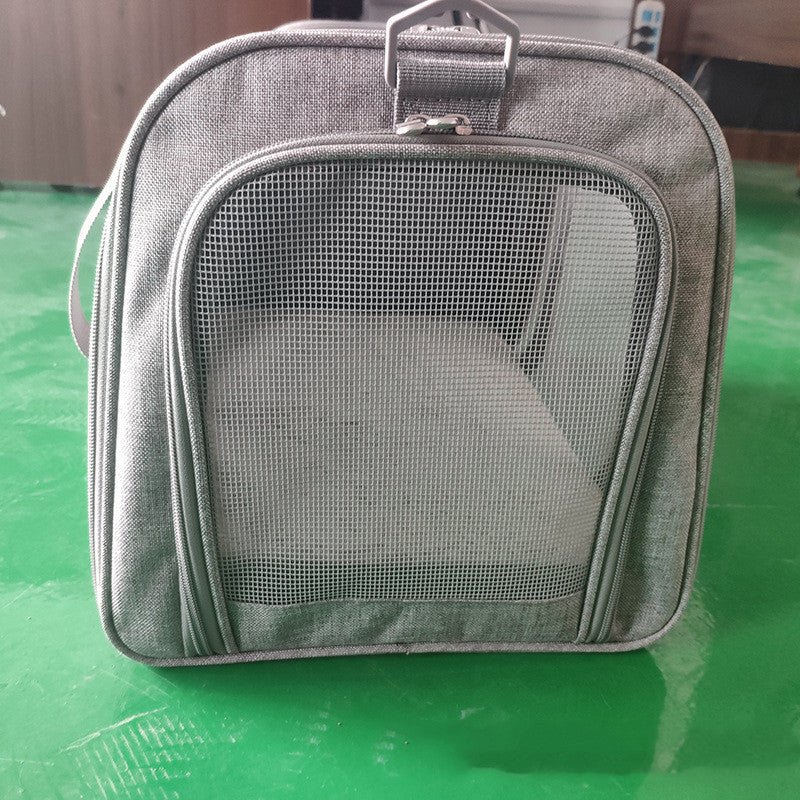 Pet Cat and Small Dog, Travel Carrier - Durable Linen
