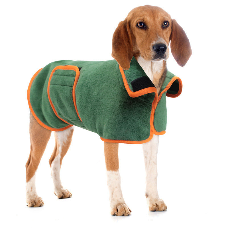 Dog Bathrobe, Pet Drying Coat, Microfibre Absorbent
