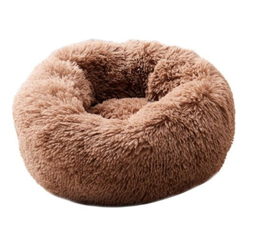 Pet Bed For Cats & Small Dogs, Round Plush Pet Nest