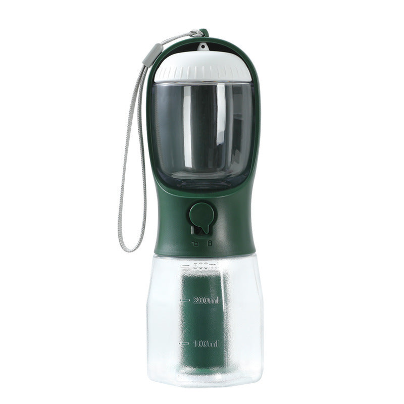 Dog Travel Cup, 3-in-1 Portable Food, Drink, Poop Bags