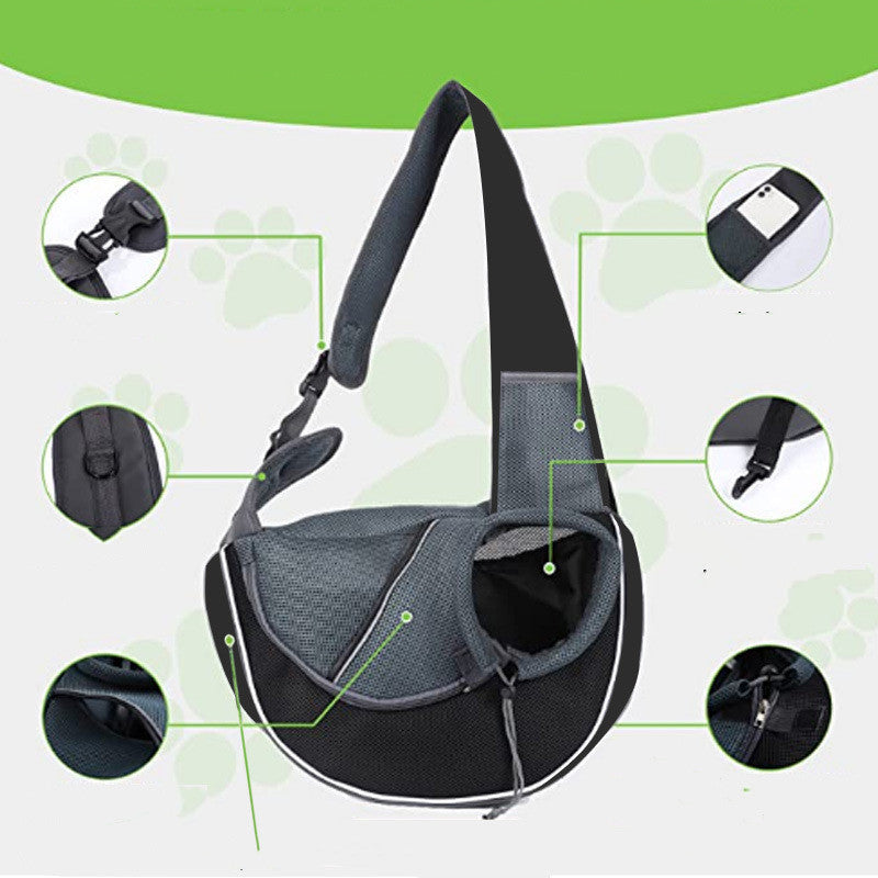 Small Pets Carrier Sling - Crossbody - Cats and Dogs