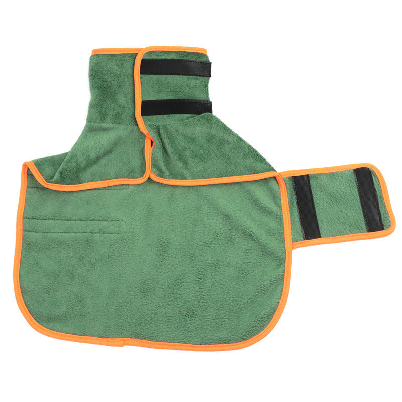 Dog Bathrobe, Pet Drying Coat, Microfibre Absorbent