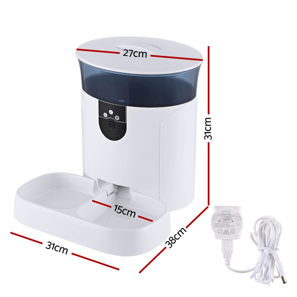 i.Pet Automatic Pet Feeder, Dog Cat, Camera, Wifi, Timer 7L APP