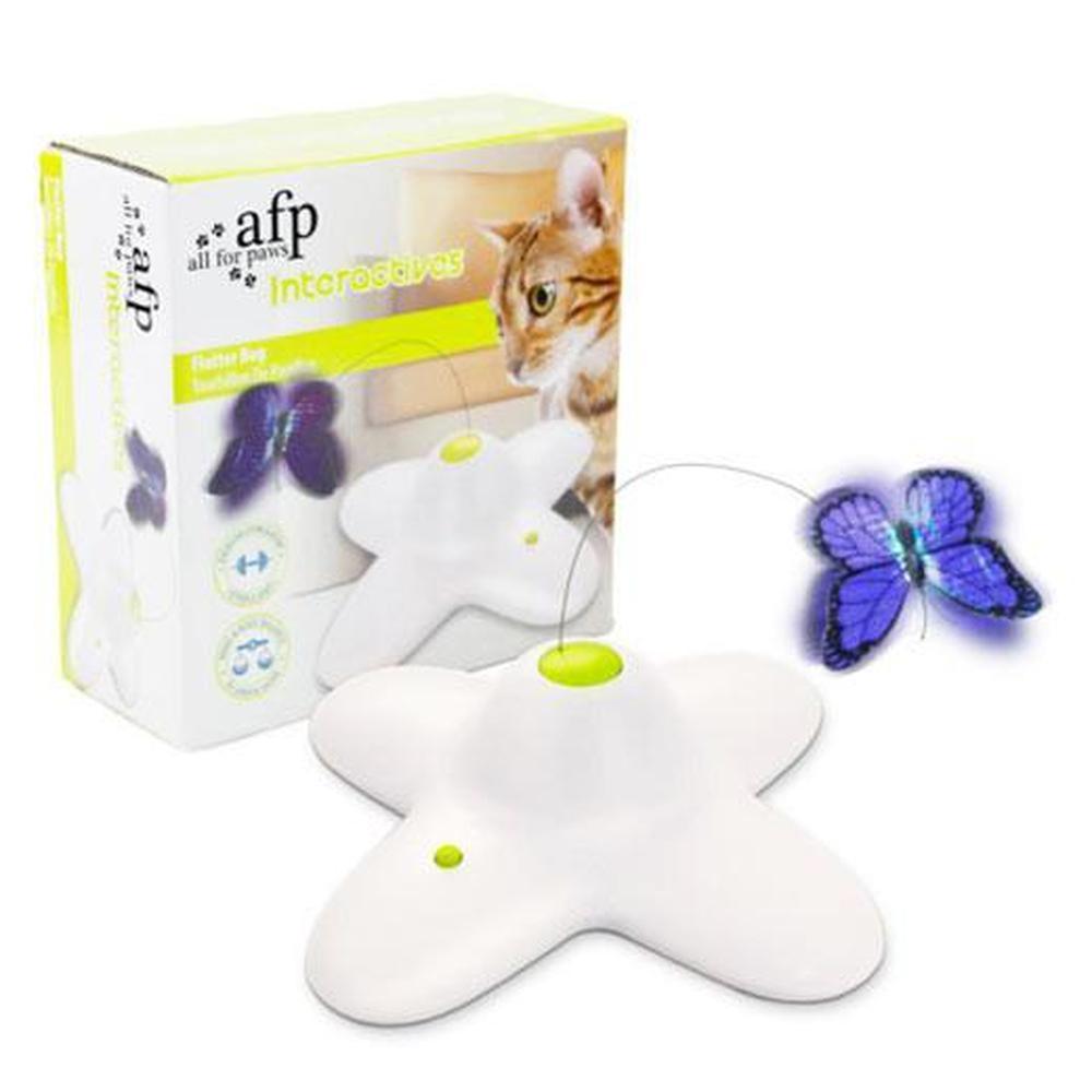 Flutter Bug Butterfly Cat Toy - Interactive Teaser Kitty Play