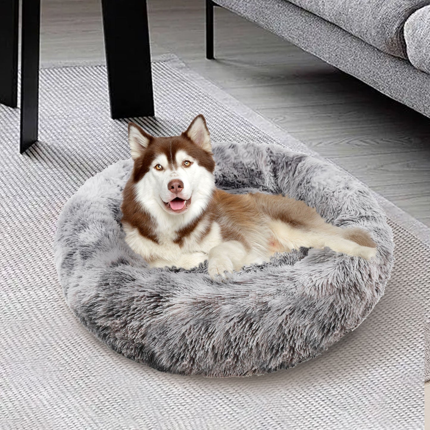 Pawfriends Pet Dog/Cat Calming Bed - Comfy Cave, Washable, 90cm
