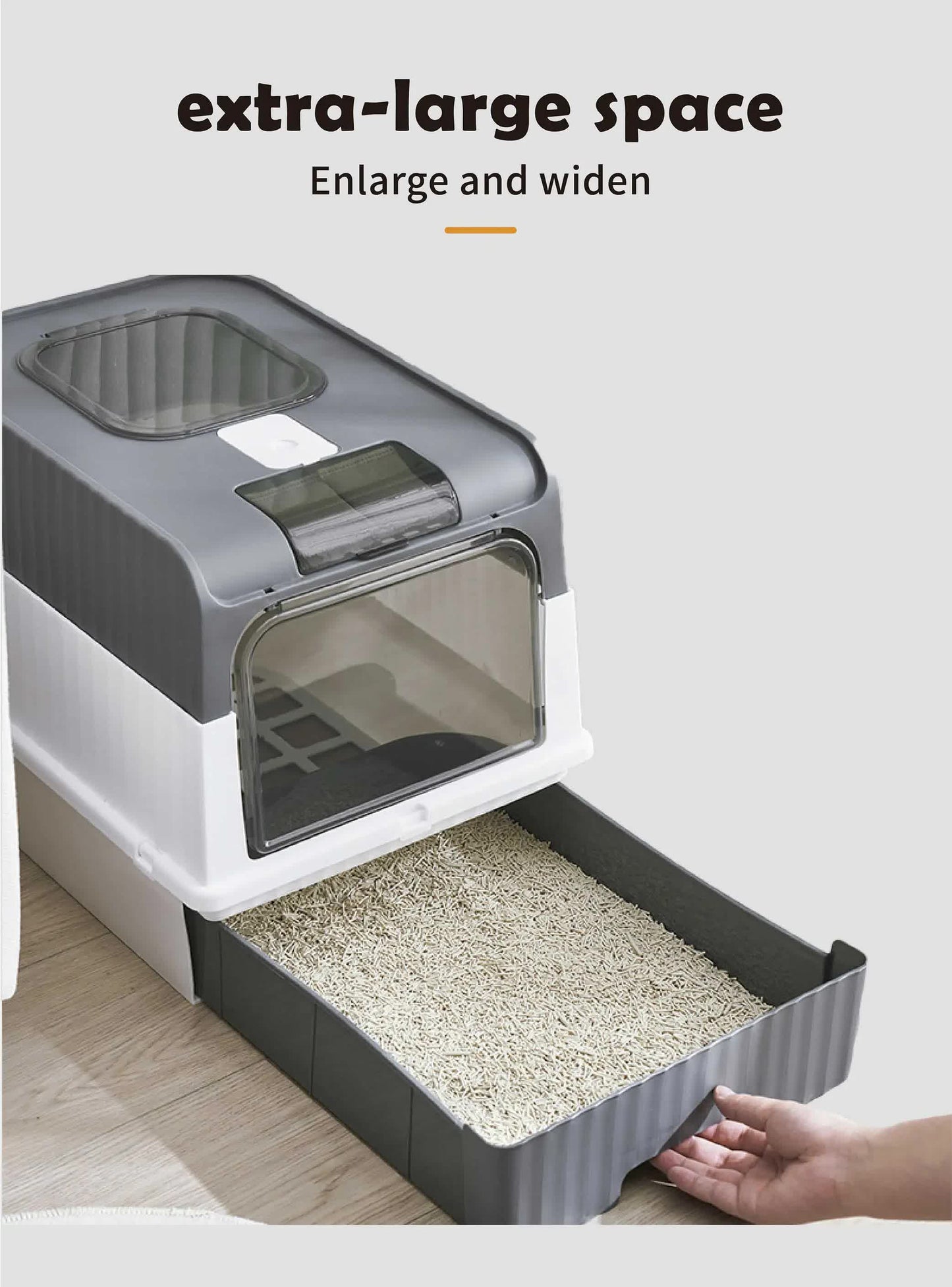Automatic, Sterilizing Cat Litter Box - Control, UV Germicidal Technology
