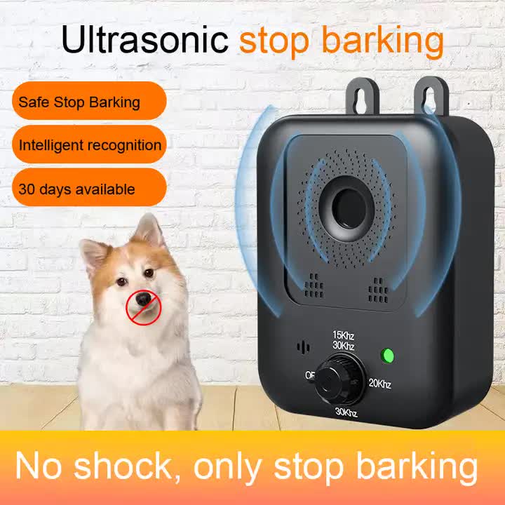 Ultrasonic Wall-Mounted Dog Bark Control Device | Adjustable