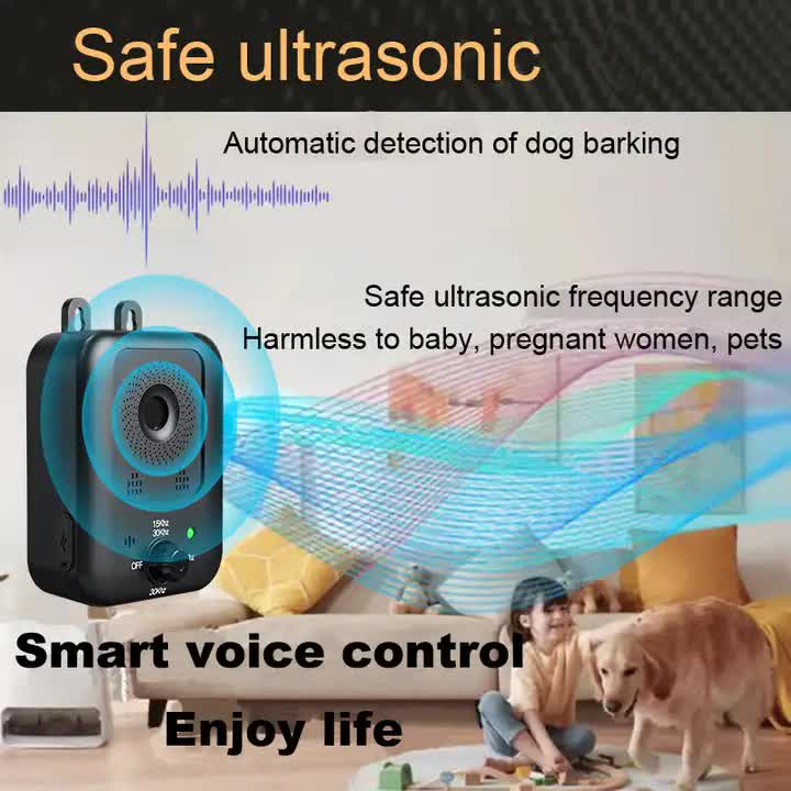 Ultrasonic Wall-Mounted Dog Bark Control Device | Adjustable