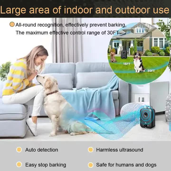 Ultrasonic Wall-Mounted Dog Bark Control Device | Adjustable