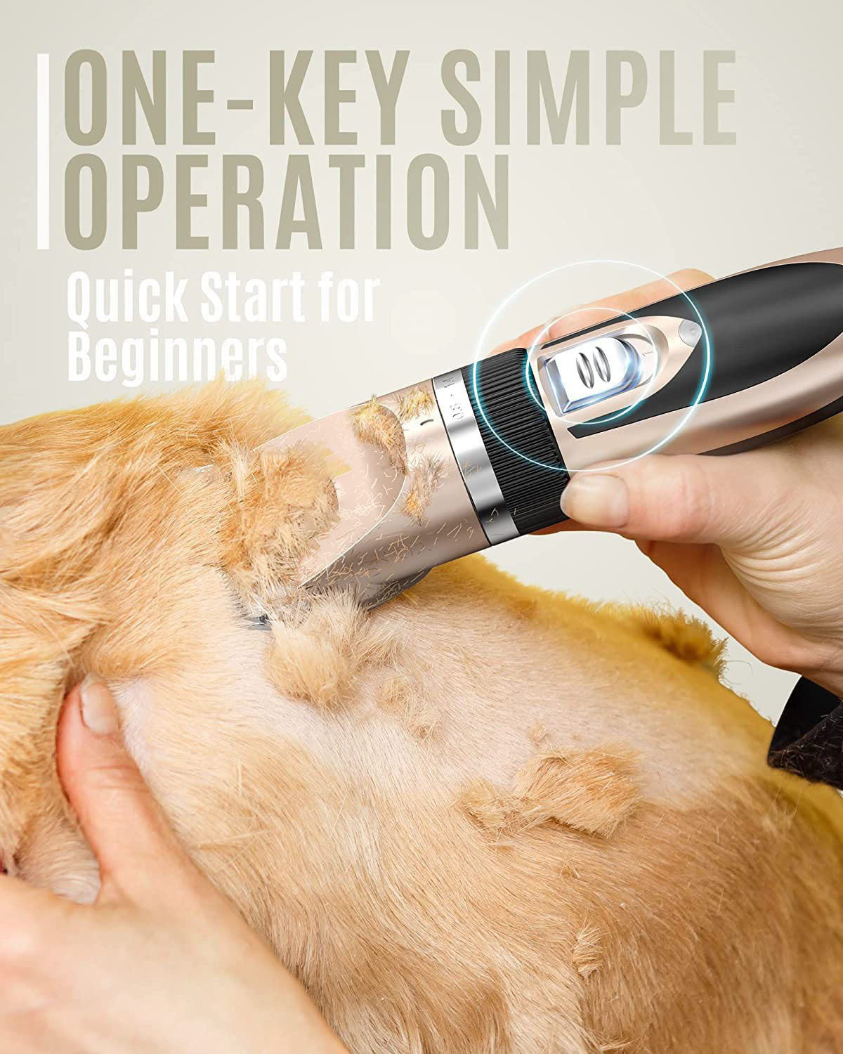 Silent Pet Hair Clippers - Electric Grooming Clippers for Dogs & Cats