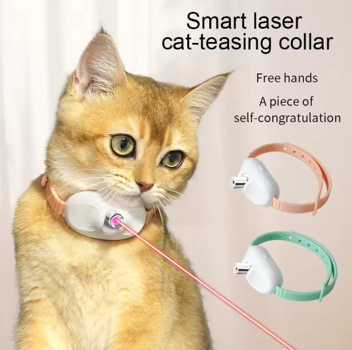 3 Pcs, Smart Laser Pointer Collar for Cats – Automatic, Interactive Toy