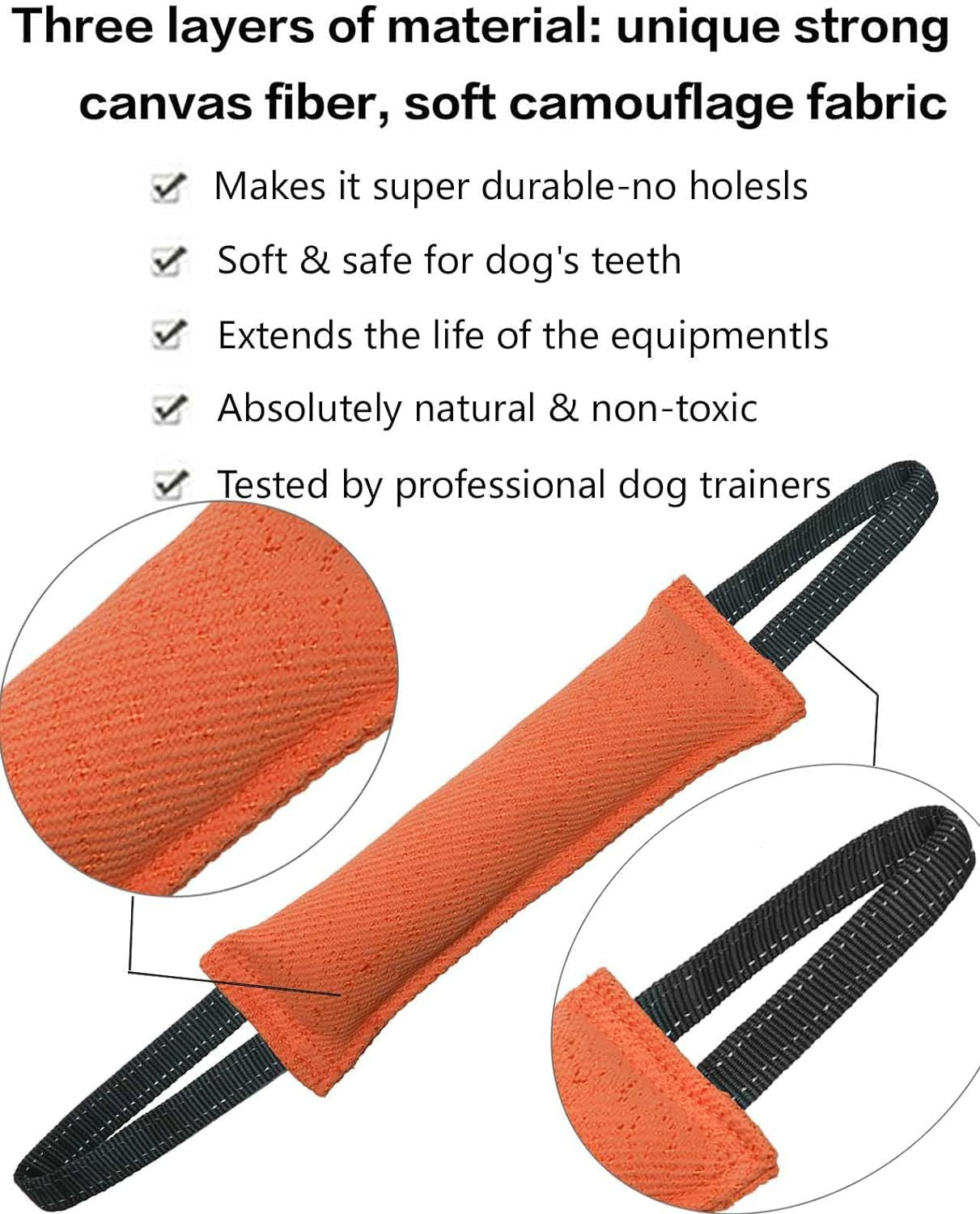 Blue Durable 2-Pack Tug-of-War Dog Training Toy - Tear-Resistant, Safe
