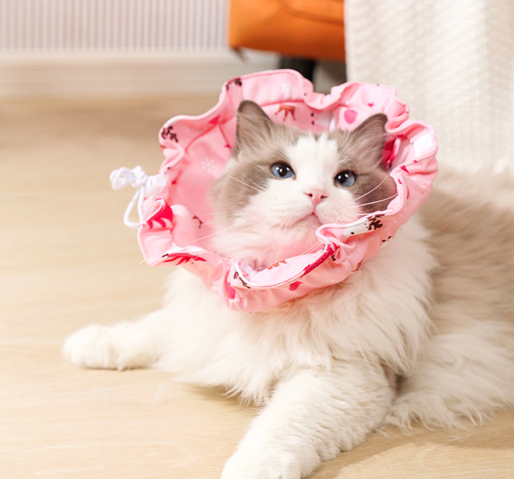 Comfortable Cat Recovery Collar | Waterproof, Anti-Lick - 2 Pcs Pink
