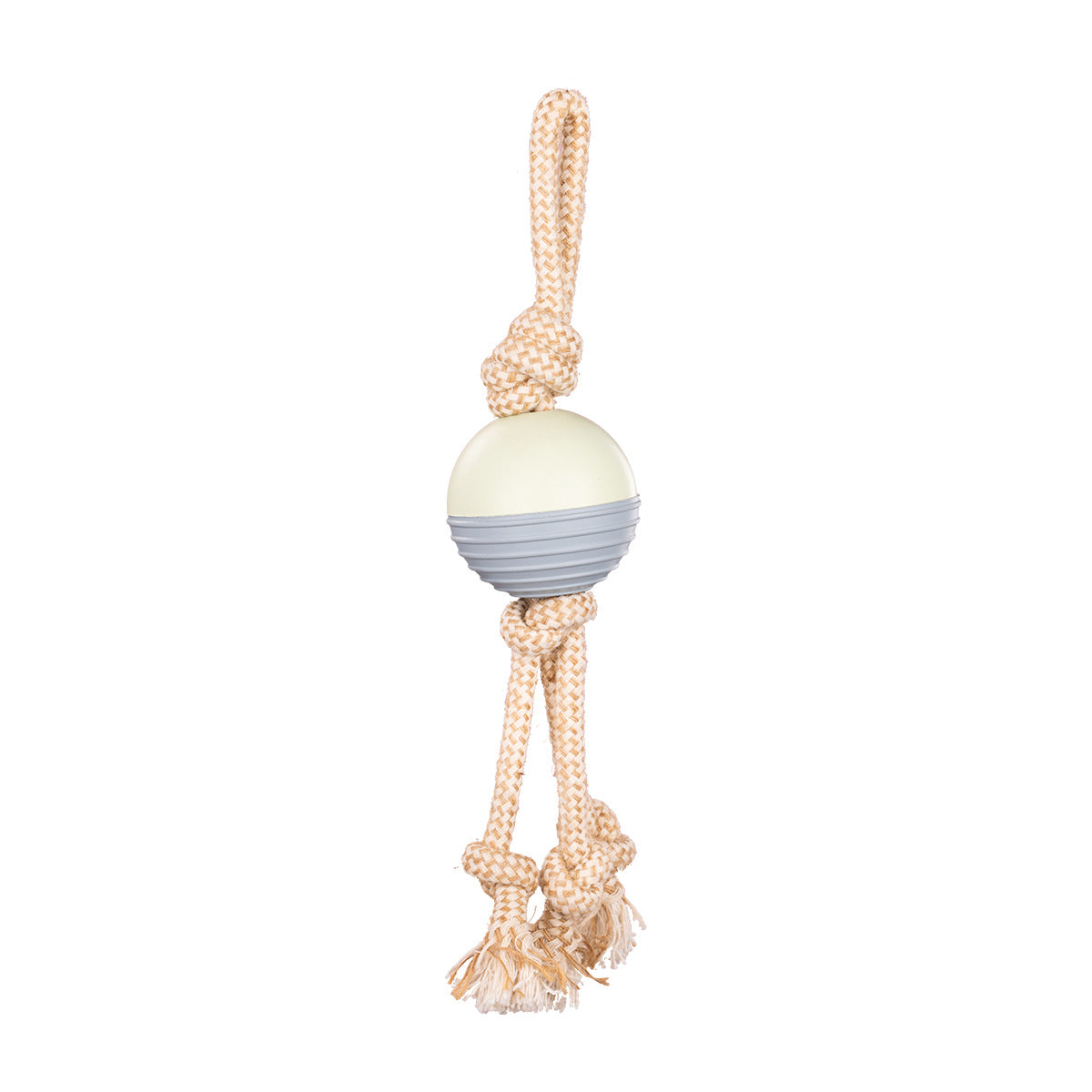 Durable Knot Rope and Ball Dog Toy - Chew and Tug Play for Pets