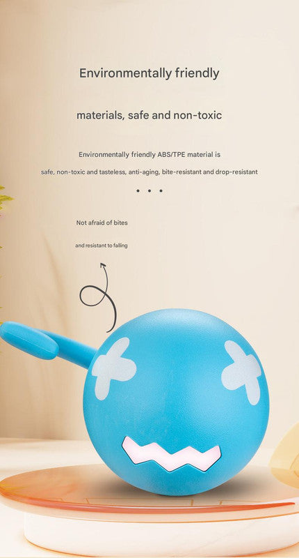Interactive Cat Toy - Self-Rolling Ball with LED Light