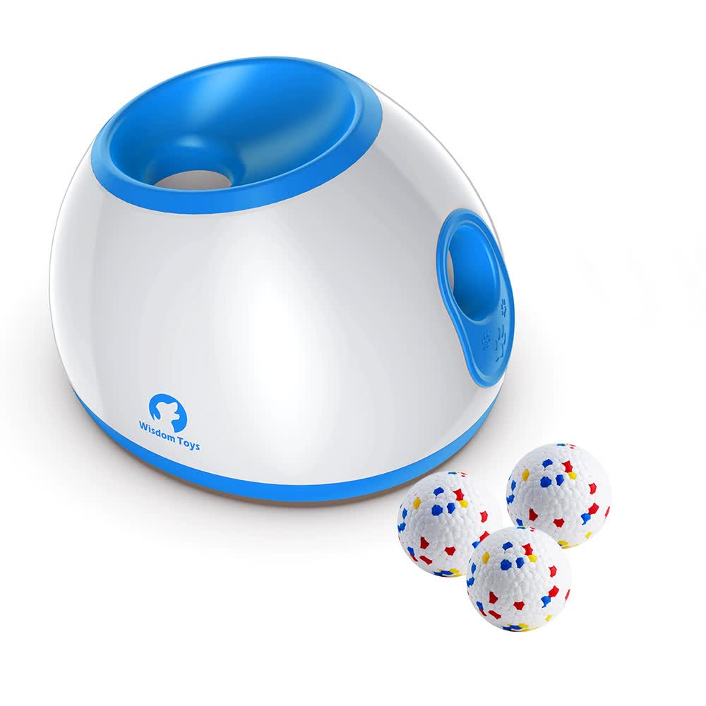 Dog Ball Launcher, Automatic, Adjustable Distance - Includes 3 Durable Balls
