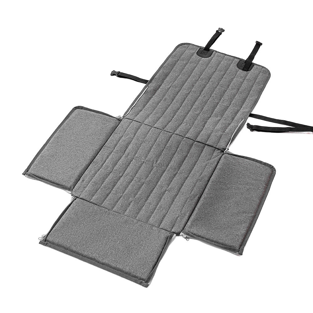 Grey Waterproof Front Pet Car Seat Cover - Booster Seat Quilted