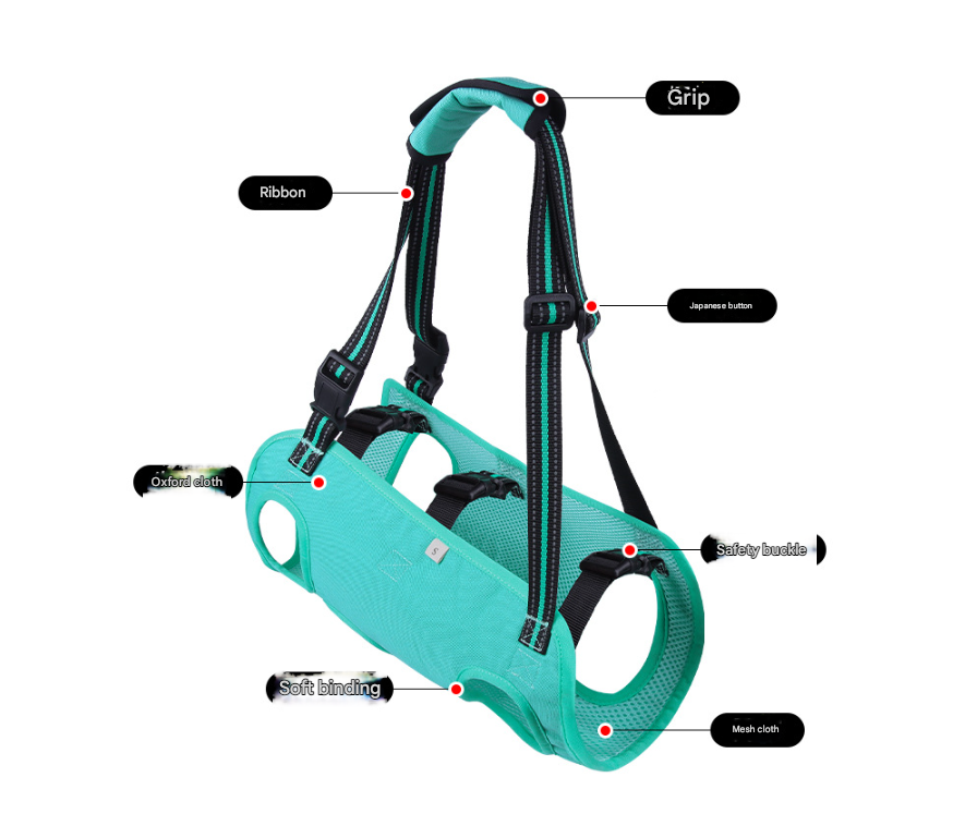 Pet Support Harness, Senior and Disabled Dogs - Chest and Back Support Strap, M