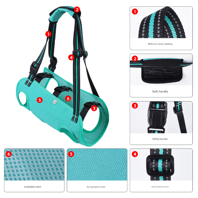 Pet Support Harness for Senior and Disabled Dogs - Support Strap, XL