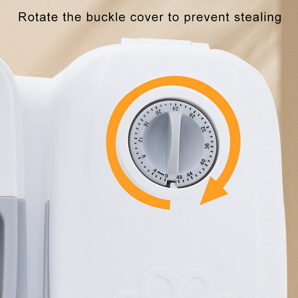 Automatic 2-in1 Pet Feeder, Timer, Stainless Steel Bowl - Free Shipping