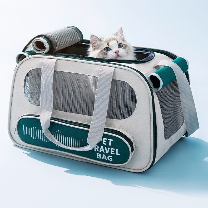 Dogs, Cats Travel Bag, Mesh, Soft Sided, Collapsible, Breathable