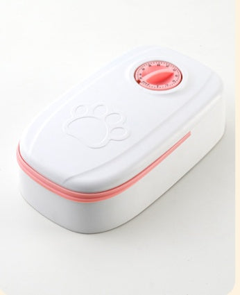 Automatic 2-in1 Pet Feeder, Timer, Stainless Steel Bowl - Free Shipping