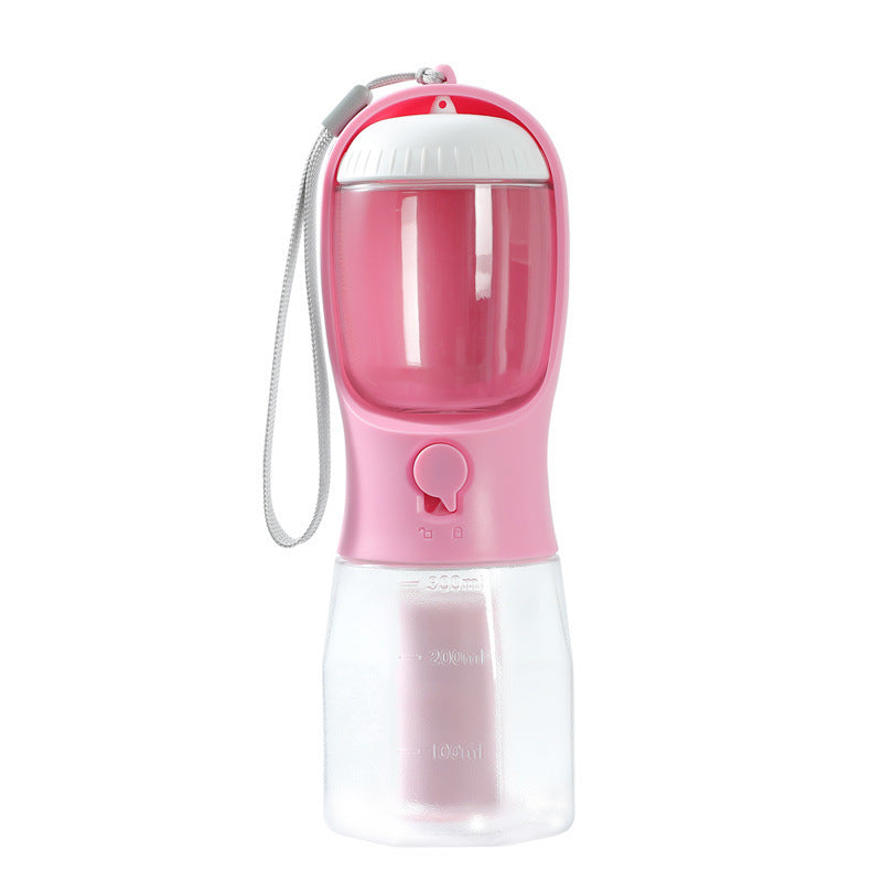 Dog Travel Cup, 3-in-1 Portable Food, Drink, Poop Bags
