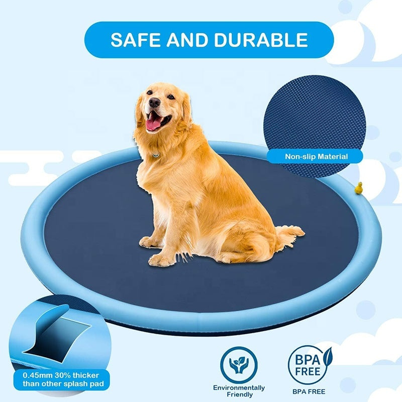 Dog Sprinkler, Outdoor Toys, Dog Swimming Mat, Anti-Slip