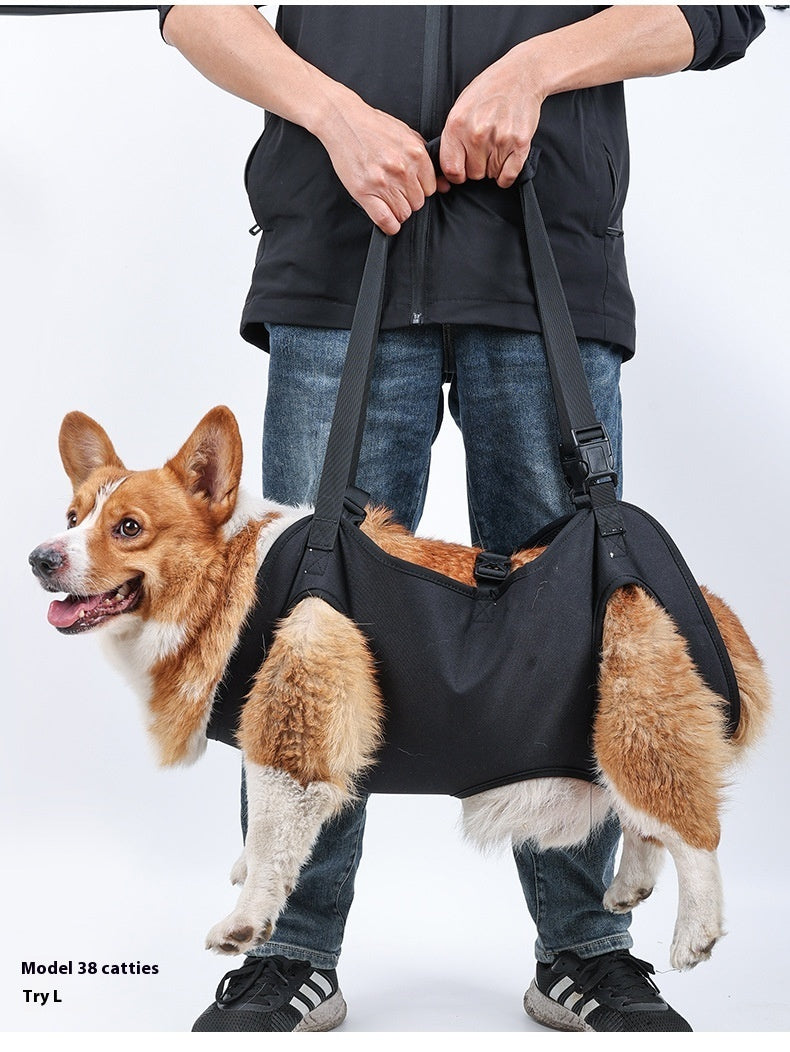 Oxford Cloth Dog Injury Comfy Travel Auxiliary Strap - S-XL