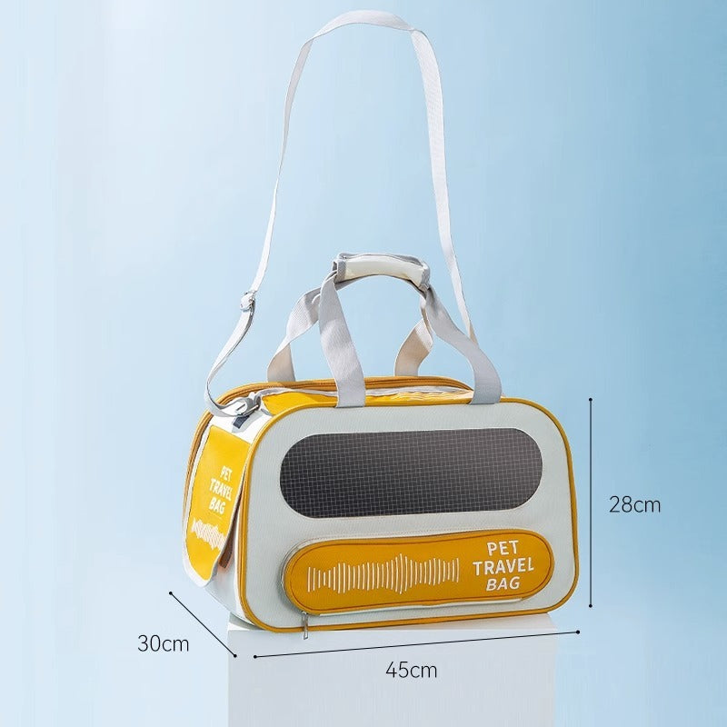 Dogs, Cats Travel Bag, Mesh, Soft Sided, Collapsible, Breathable