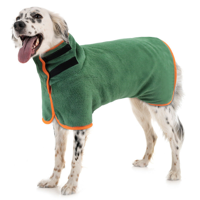Dog Bathrobe, Pet Drying Coat, Microfibre Absorbent