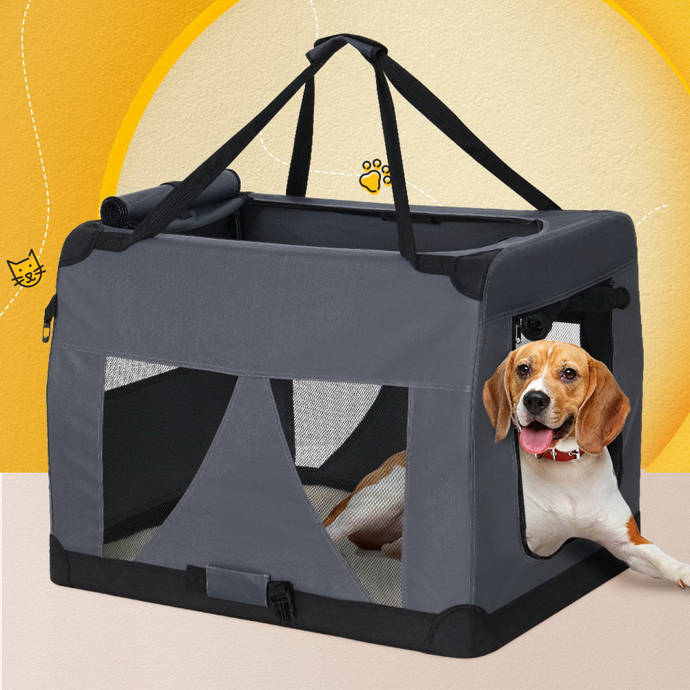i.Pet Pet Carrier Soft Crate, Dog/Cat Travel - Foldable 4XL