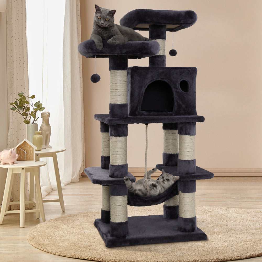 i.Pet Cat Tree Scratching Post, Scratcher Tower, Condo Pet Furniture, Wood