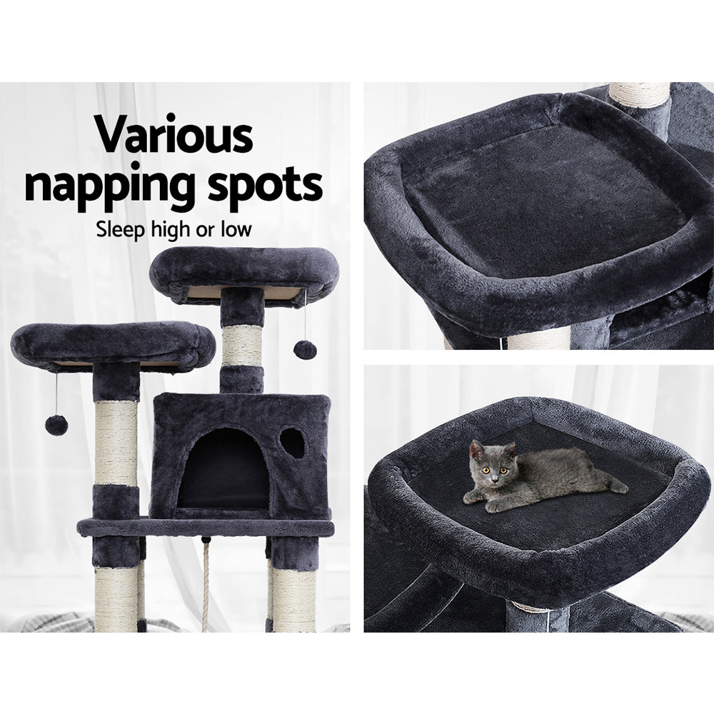 i.Pet Cat Tree Scratching Post, Scratcher Tower, Condo Pet Furniture, Wood