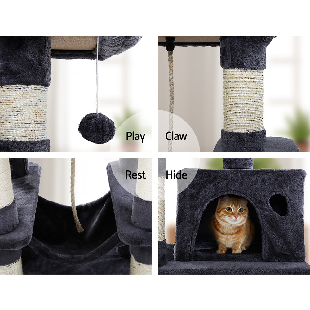 i.Pet Cat Tree Scratching Post, Scratcher Tower, Condo Pet Furniture, Wood