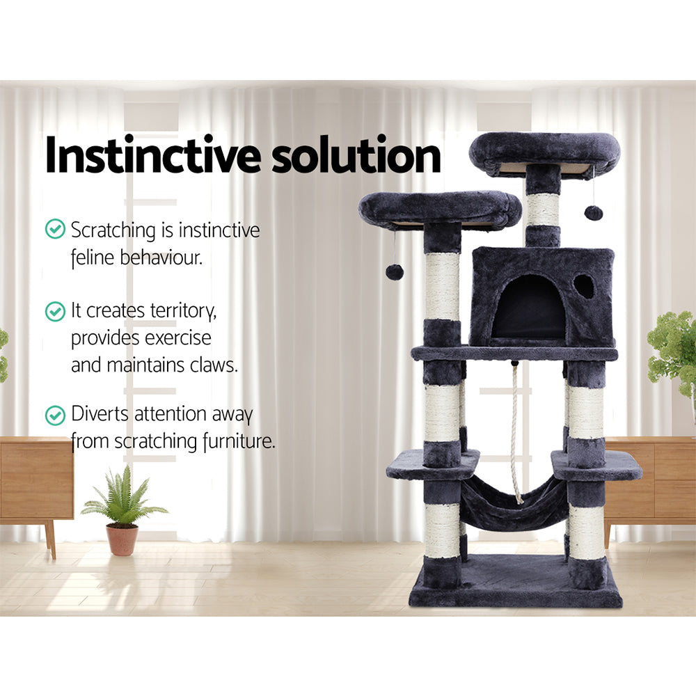 i.Pet Cat Tree Scratching Post, Scratcher Tower, Condo Pet Furniture, Wood